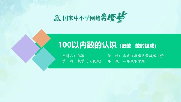 100以内数的认识（数数 数的组成） 