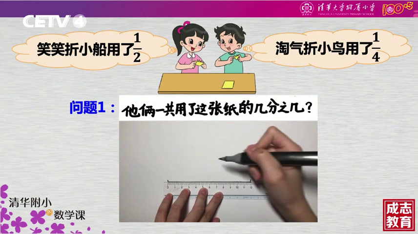 折纸（异分母分数加减法（一）