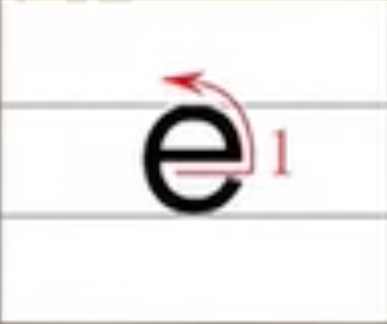 e的发音、书写笔顺、组词、记一记、练一练