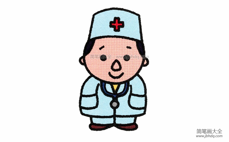 医生简笔画的图片及画法
