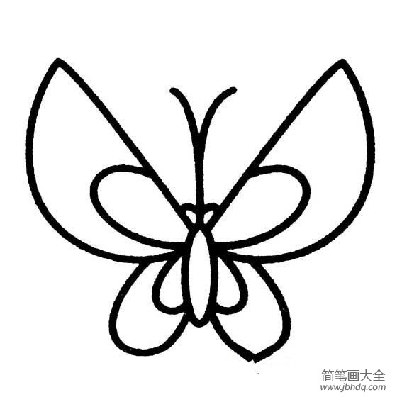 好看的蝴蝶简笔画