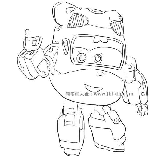 可爱的小爱简笔画图片1