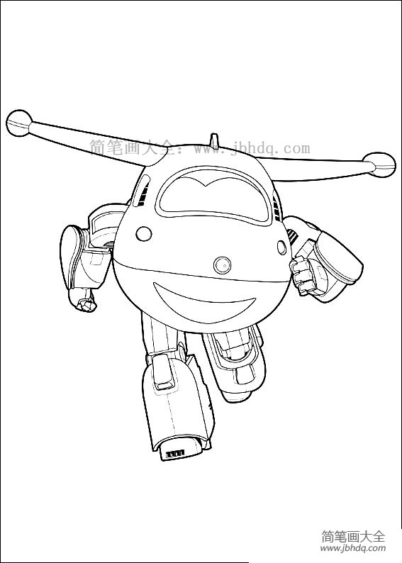 超级飞侠乐迪 超级飞侠怎么画