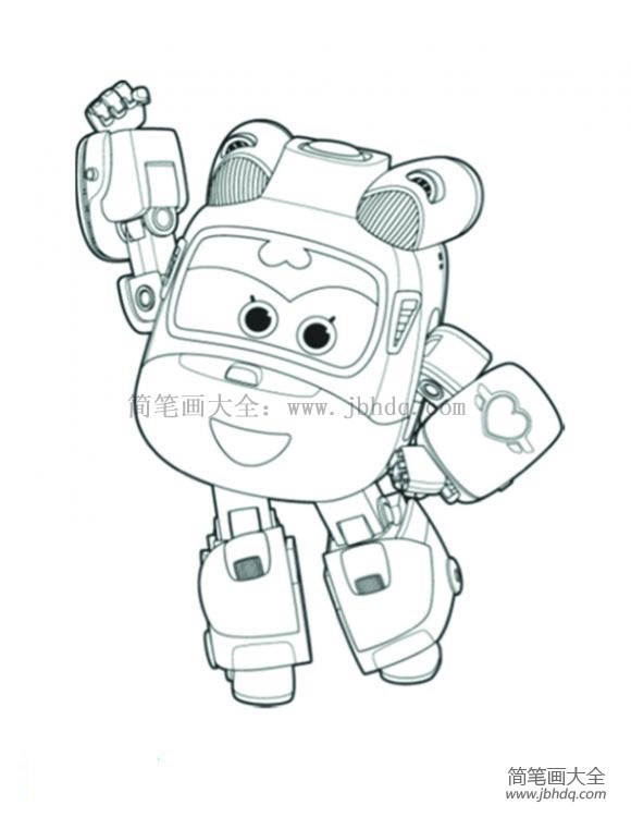 超级飞侠小爱 超级飞侠怎么画