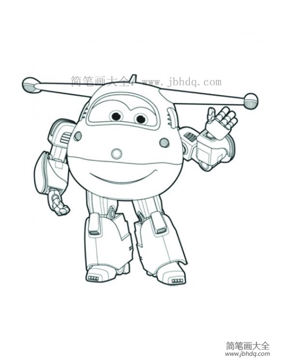 超级飞侠乐迪 超级飞侠怎么画