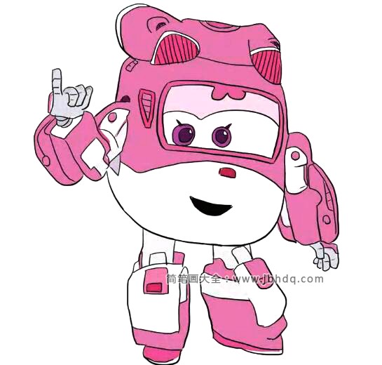 可爱的小爱简笔画图片2