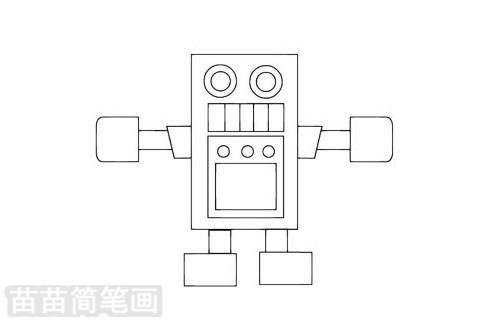 机器人玩具简笔画图片大全作品二