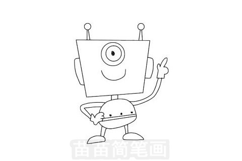 机器人玩具简笔画图片大全作品一
