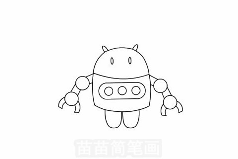 机器人玩具简笔画大图