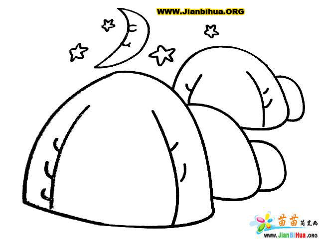 山水风景简笔画幼儿篇(3张)