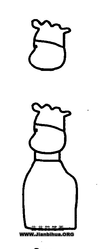 厨师简笔画图片