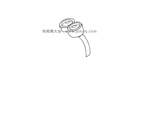 1.画出眼镜轮廓