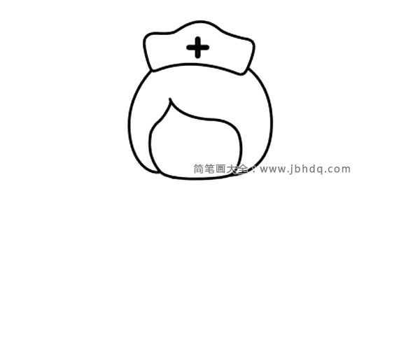 第二步 画上圆脸