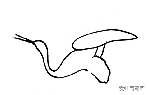 仙鹤怎么画