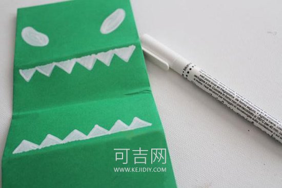 折纸怪物手偶 -  www.kejidiy.com