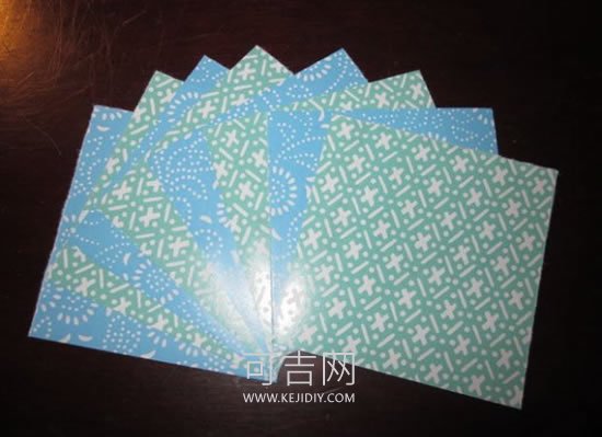 八张纸折纸飞镖 -  www.kejidiy.com