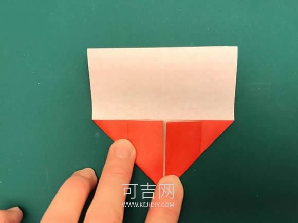 儿童用折纸简单制作带穗子灯笼的教程 -  www.kejidiy.com