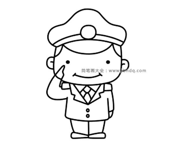 第五步 画出笔直双腿