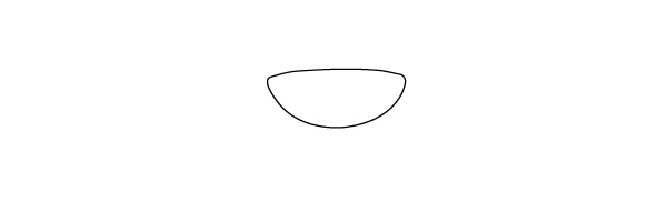 1.先画出帽沿。