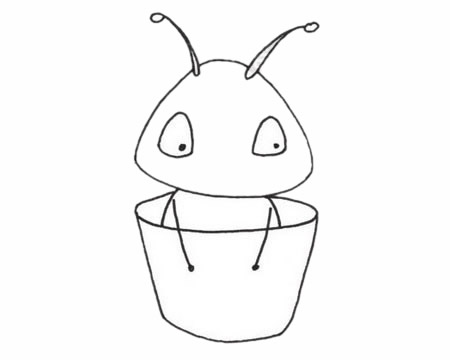蚂蚁简笔画图片大全作品三