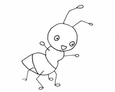 蚂蚁简笔画图片大全作品四