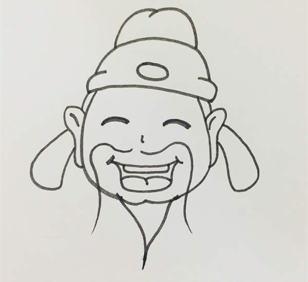 古代诗人简笔画步骤图片