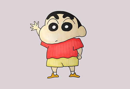 蜡笔小新简笔画