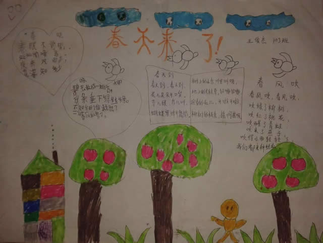 春天来了手抄报图片大全简单又漂亮