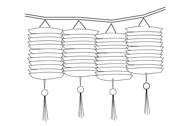元宵节灯笼简笔画图片1
