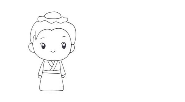 牛郎织女简笔画彩色画法步骤图片