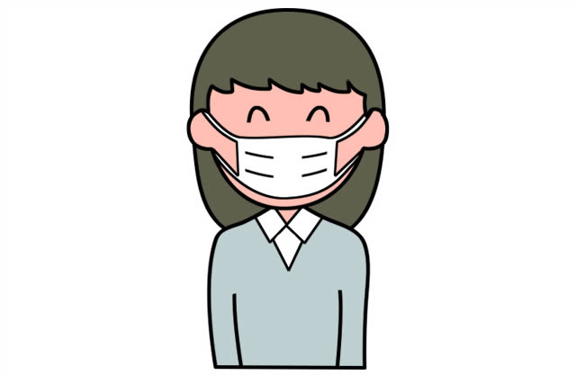 戴口罩的女孩简笔画上半身 预防新型冠状病毒