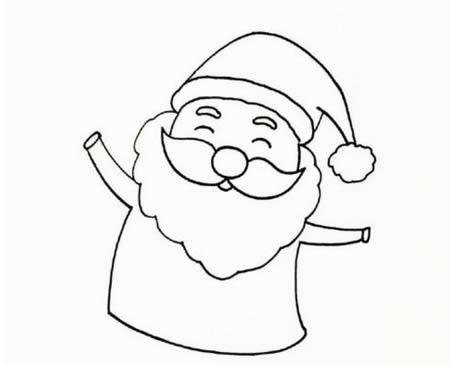 圣诞老人怎么画漂亮又简单