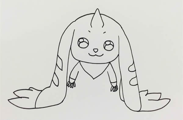 大耳兽简笔画图片