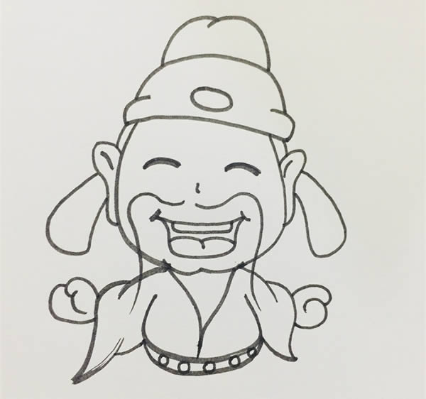 古代诗人简笔画步骤图片