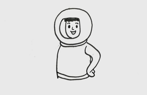 宇航员怎么画简笔画简单又好看