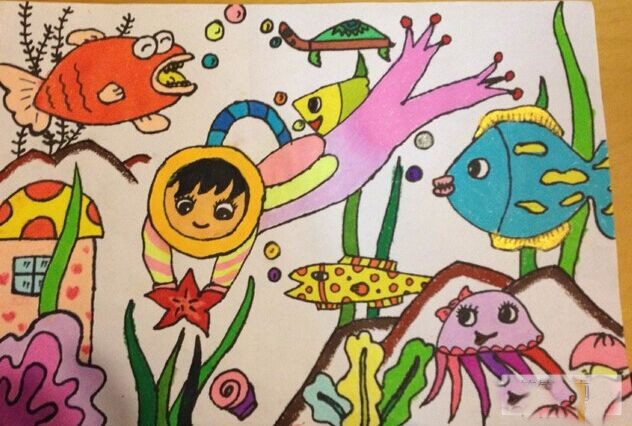创意儿童画海底世界 海底生物的奥妙