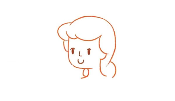 灰姑娘简笔画