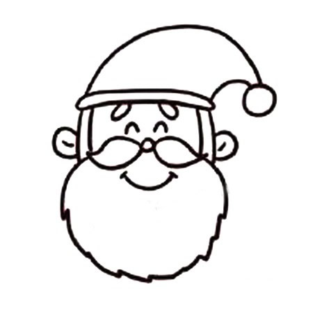 怎样画圣诞老人简笔画步骤图片