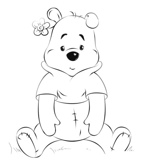 小熊维尼简笔画