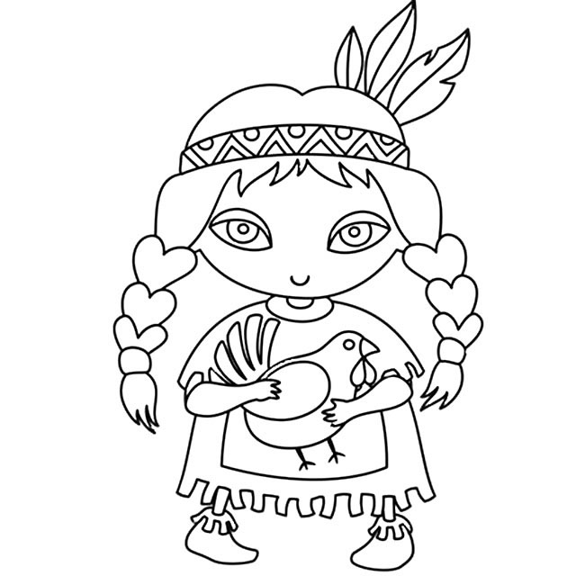 西域女孩人物简笔画步骤图片大全