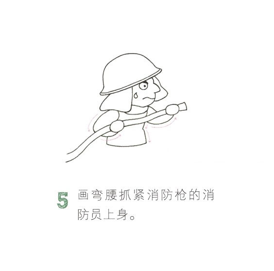 消防员简笔画图片