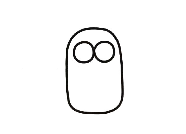 卡通人物简笔画：小黄人的画法步骤图解教程