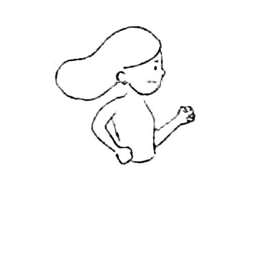 跑步运动员简笔画