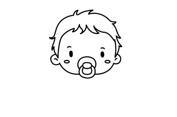 小宝宝简笔画步骤教程 婴儿的简单画法