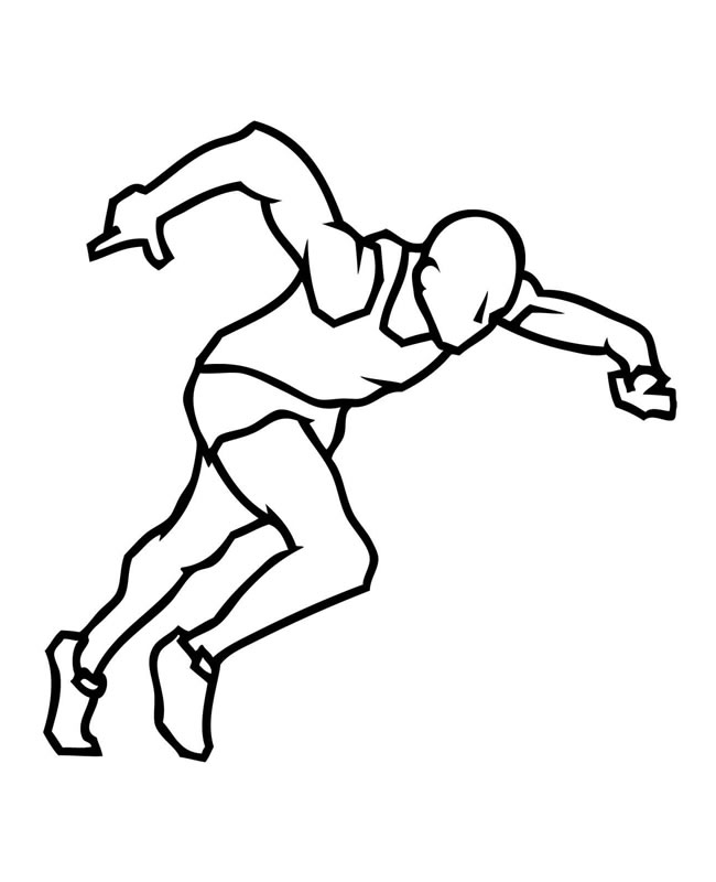 短跑运动员简笔画简单画法图片