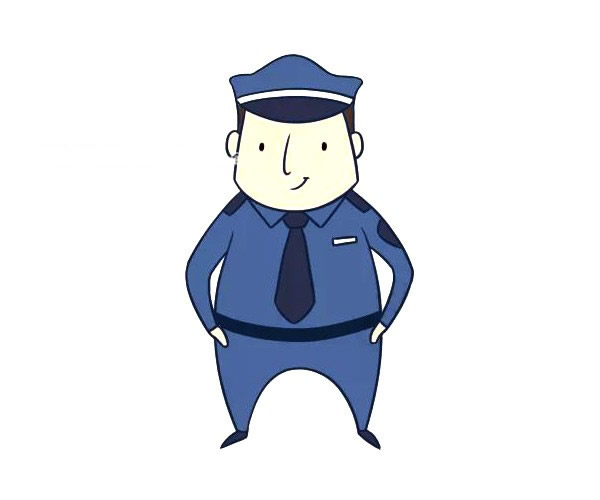 警察简笔画图片3