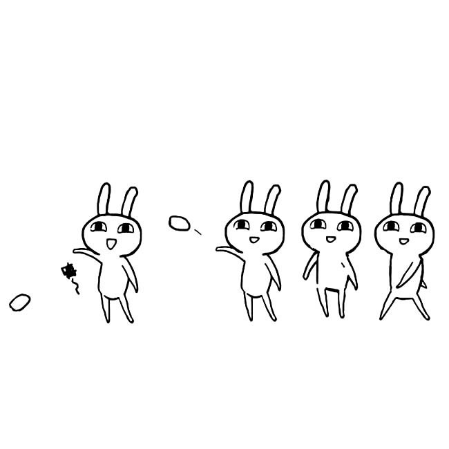 卡通小兔子简笔画图片