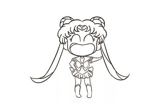 美少女战士月野兔简笔画