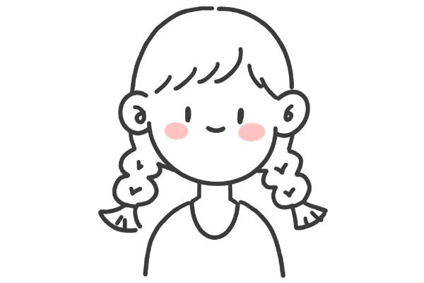 小女孩简笔画