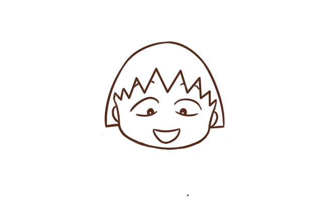 樱桃小丸子简笔画